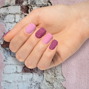 Pretty in Pink Nail Polish Wraps: Easy Salon Manicure