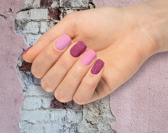 Pretty in Pink Nail Polish Wraps: Easy Salon Manicure