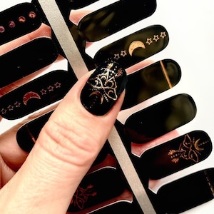 Moth and Moon Nail Wraps