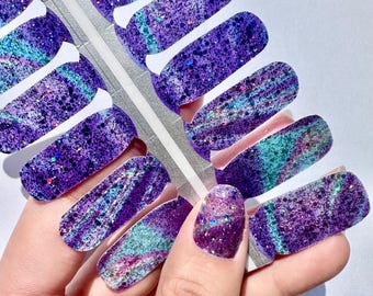 Galaktyczne Groove Nail Wraps