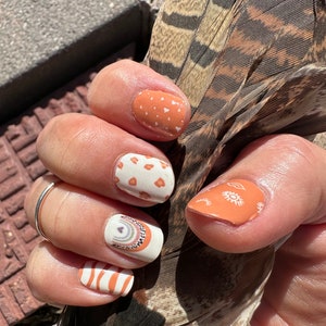 Boho Regenbogen Nail Wraps