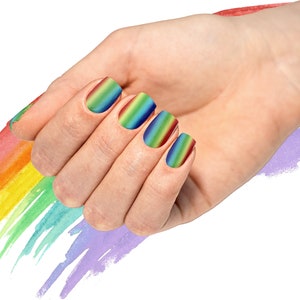 Rainbow Nail Wraps