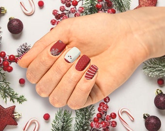 Snowman Vakantie Nail Wraps