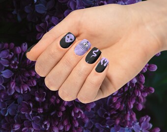 Alienígenas, cobras e globos oculares Oh My Halloween Nail Wraps