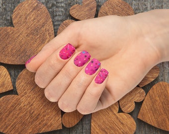 Nail Wraps: Confetti Party Popper Design, Easy Salon Manicure