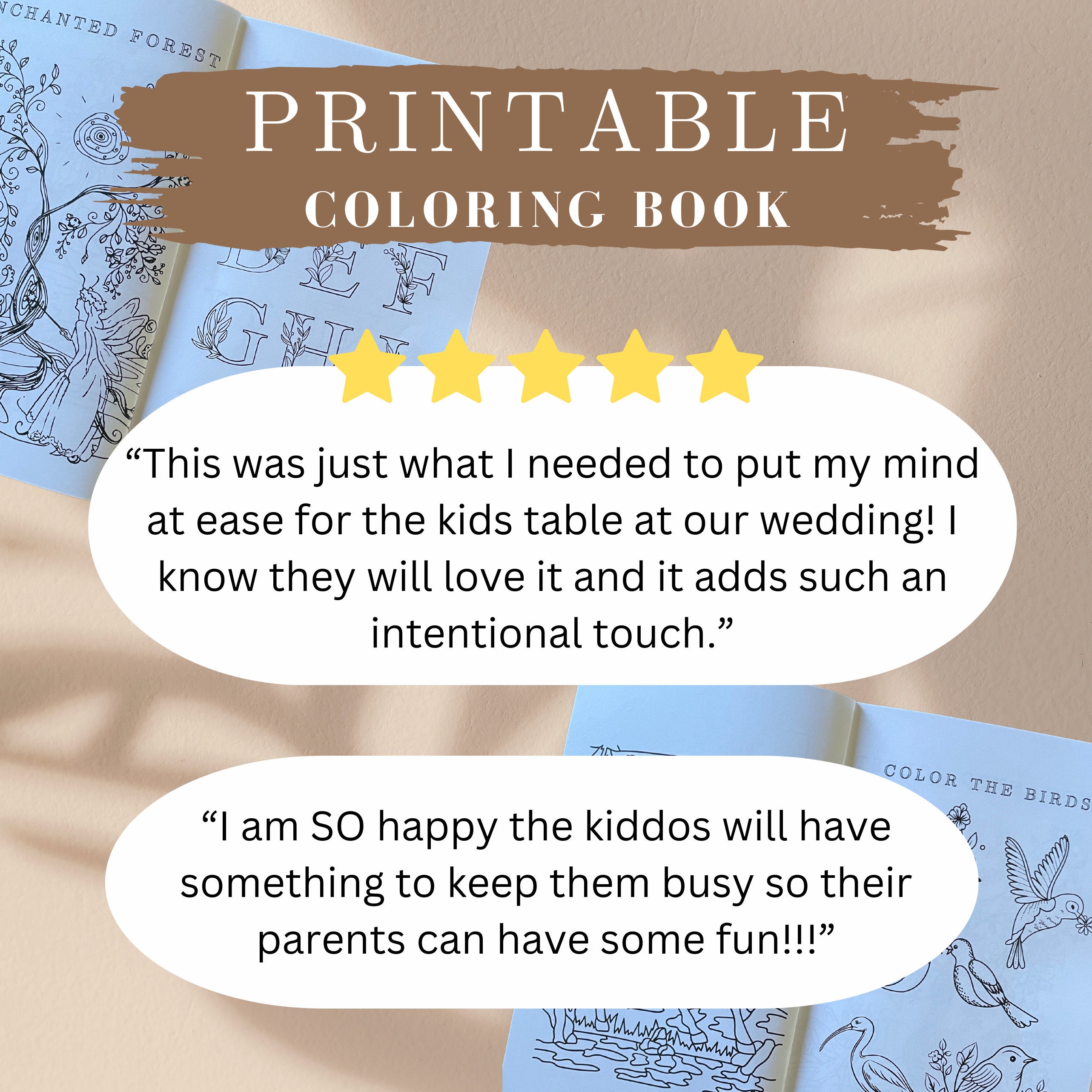 Personalized Wedding Coloring Book, Kids Wedding Activities, Custom ...