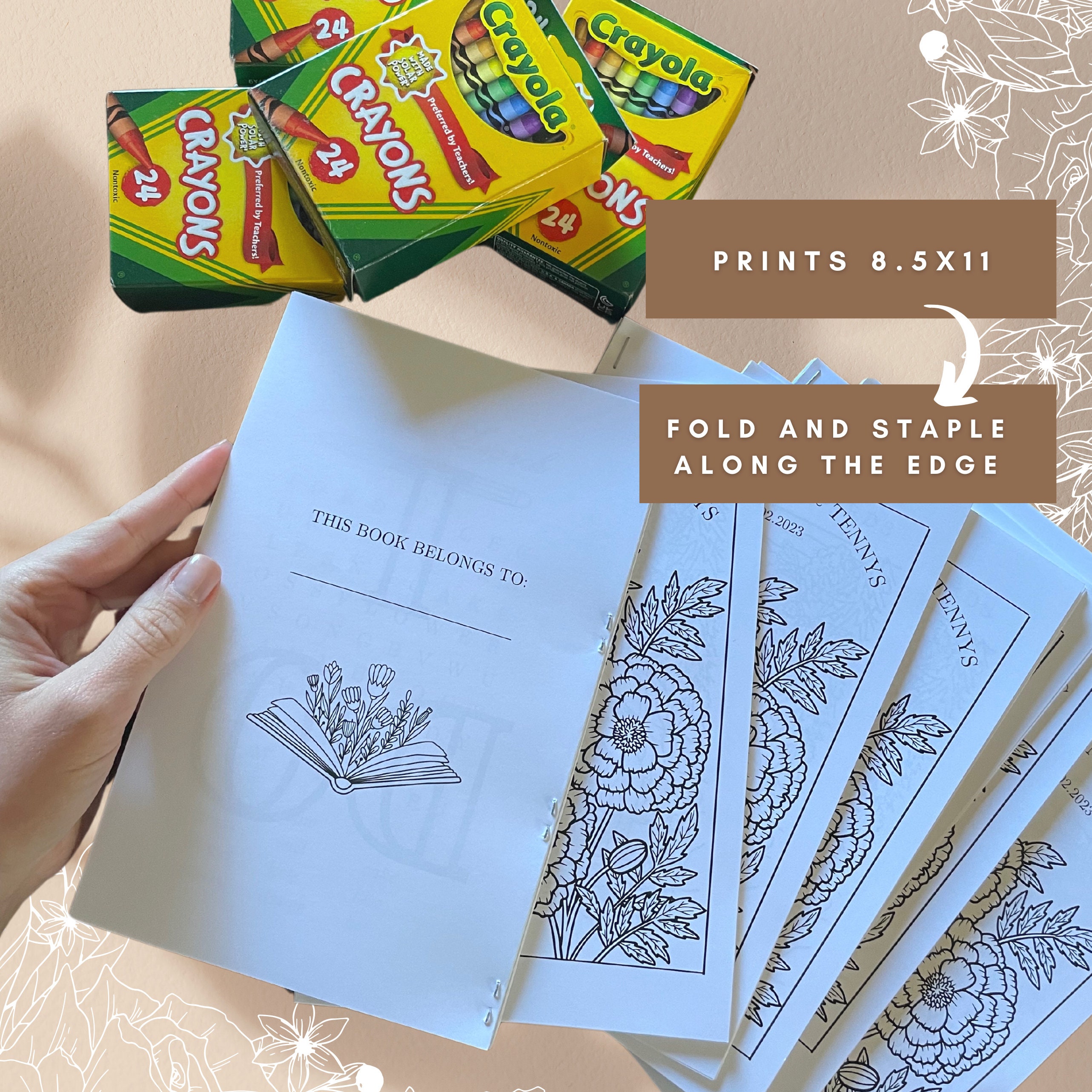 Personalized Wedding Coloring Book, Kids Wedding Activities, Custom ...