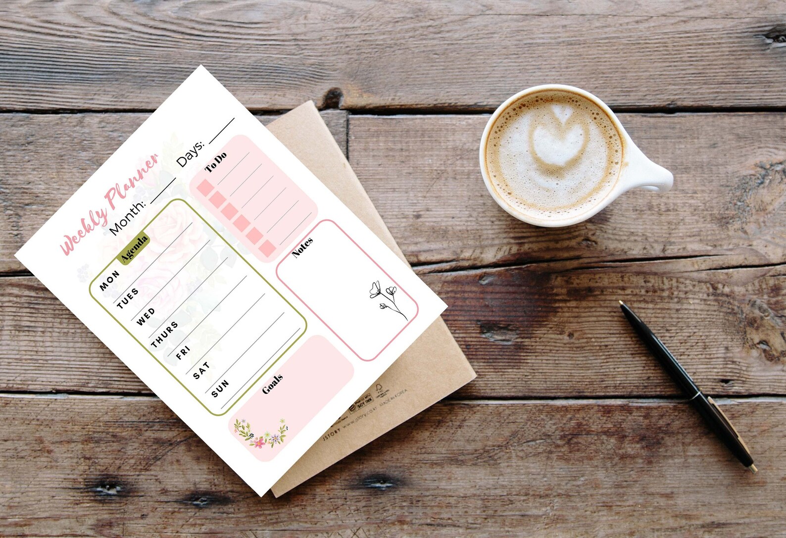 ADHD Planner Printable Weekly Planner Agenda Template - Etsy