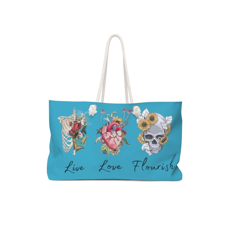 Large Anatomy Tote Bag Anatomy Art Weekender Bag Oversized Etsy