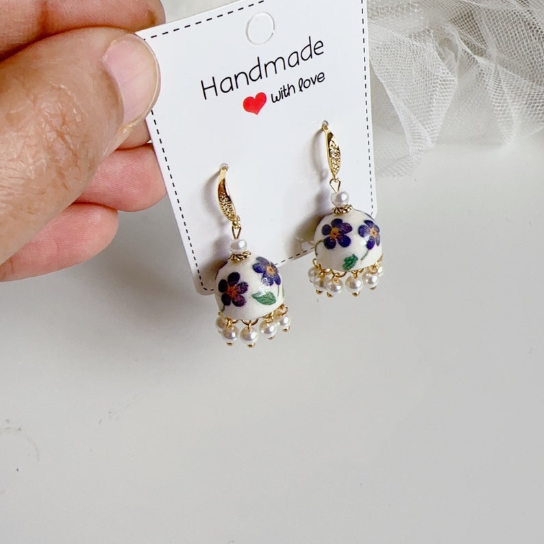 Jhumka Earrings/handmade Jhumkas/paper Quilling Earrings/light Weight