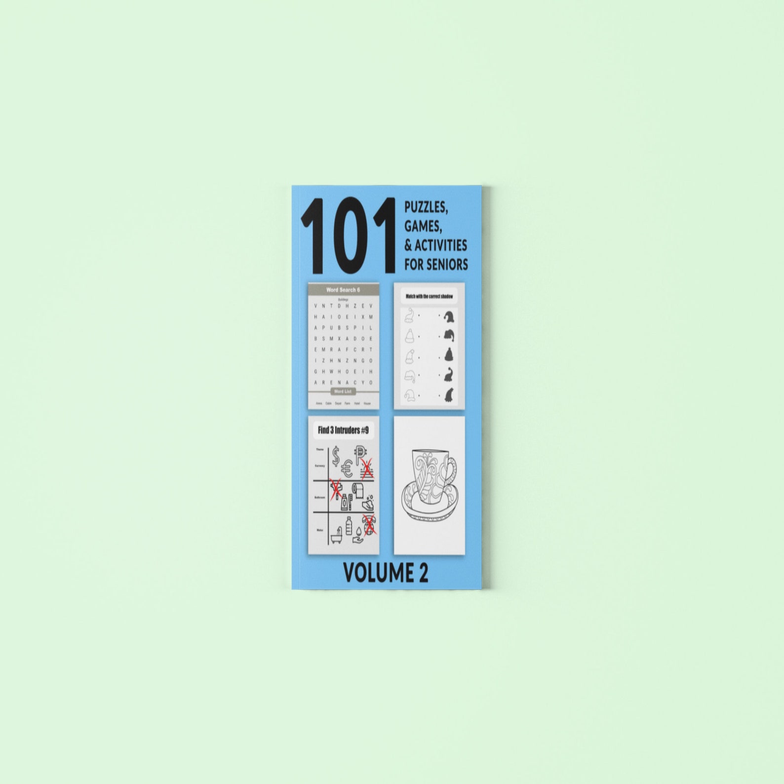 101 Puzzles Activities for Seniors Large Print Fun Easy - Etsy