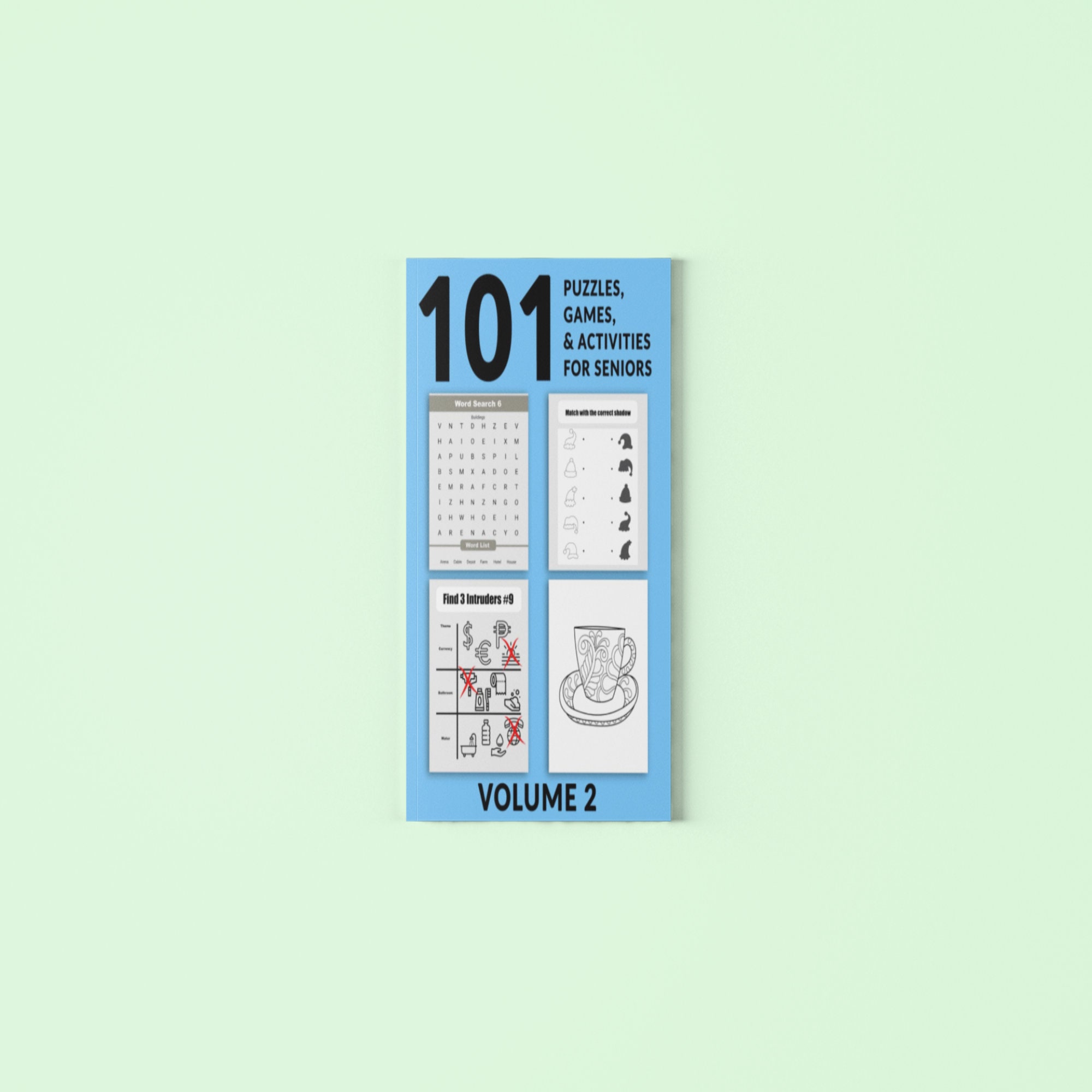 101 Puzzles Activities for Seniors Large Print Fun Easy - Etsy