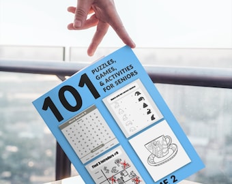 101 Puzzles Activities for Seniors Large Print Fun Easy - Etsy