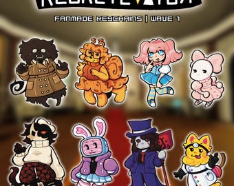 REGRETEVATOR WAVE 1 KEYCHAINS | Folly, Melanie, Stat, Mozelle, Mach, Dr. Retro, Split, Bive