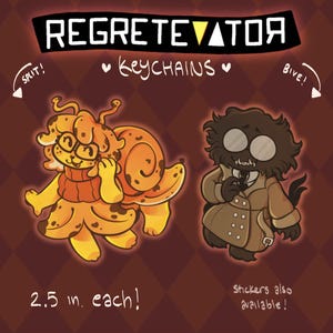 REGRETEVATOR Split + Bive Keychains! [RESTOCK]