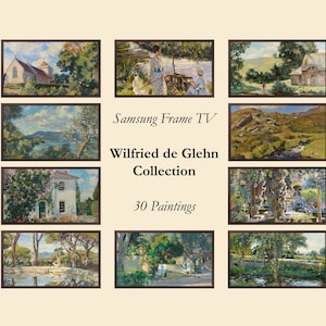 Samsung Frame TV Art, Wilfried de Glehn Collection, Famous Paintings, SET of 30, Instant Download for Samsung Frame TV, Vintage Art