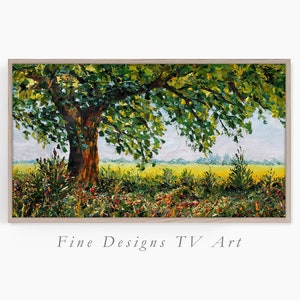Samsung Frame TV Art, Sunny Summer Day, Digital Oil Painting, Samsung Art TV, Summer Landscape Art, Digital Download