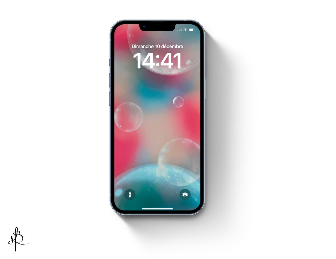 Bubbles Phone Art iPhone Ios Lock Screen Bubbles iPhone Ios Etsy