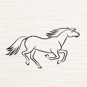 Horse Running Outline | Horse Running Digital Download | svg png jpg pdf dxf eps instant digital download