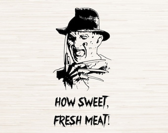 Freddy Krueger SVG download, Halloween decor, png, jpg, pdf, vector, instant digital download, Laser engraving, SVG for Cricut, Sublimation