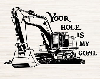 Excavator Svg | Excavator Clipart | Excavator Cricut | Excavator Cut file | Construction Svg | Heavy Equipment Svg | Instant download