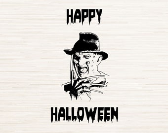 Freddy Krueger, Halloween decor, svg, png, jpg, pdf, vector, instant digital download, Laser engraving, SVG for Cricut, Sublimation, Clipart