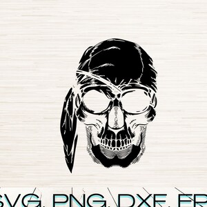 Pirate Skull Art Svg Png Dxf Instant Digital Download | Clipart Outline Silhouette | Laser Engraving | Cricut Svg Cut File | Tattoo Design