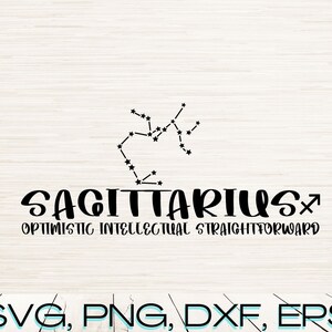 Sagitário Zodíaco Svg clipart download digital instantâneo | Silhueta de contorno Eps Dxf Png | Gravação a laser | Cricut | Horóscopo | Astrologia