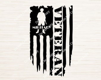 Military Veteran Svg Dxf Png Eps Jpg instant digital download | Laser engraving | Cricut cut file | Hero logo | Vector File | Glowforge SVG