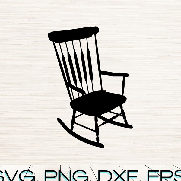 Rocking Chair Decal Etsy
