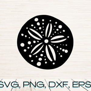 Sand Dollar Svg Png Dxf Eps Instant Digital Download | Silhouette Clipart Vector File | Laser Engraving | Glowforge | SVG File for Cricut