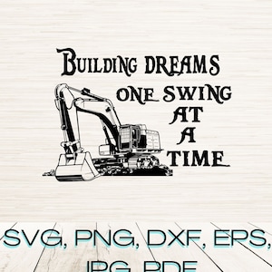 Excavator Svg | Excavator Clipart | Excavator Cricut | Excavator Cut file | Construction Svg | Heavy Equipment Svg | Instant download