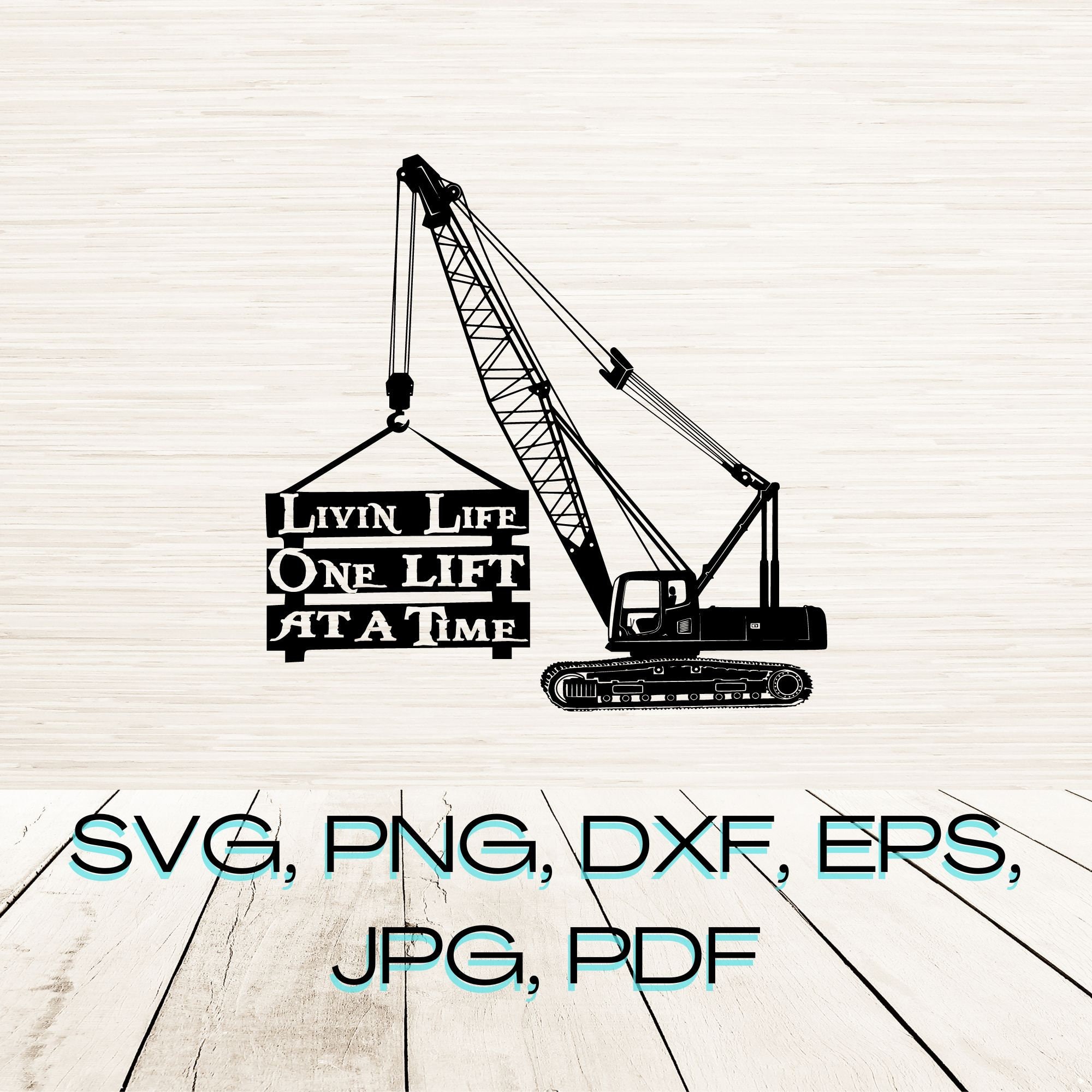 Crane Rigging Svg Construction Crane Svg Dxf Eps Png Instant Digital Download | Lift ...