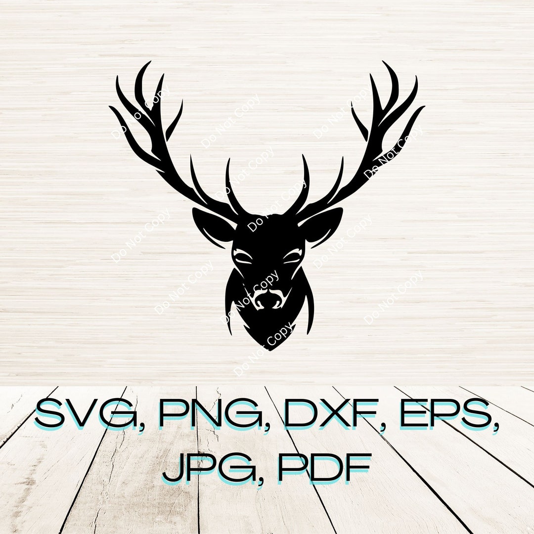 Deer Buck Svg Dxf Eps Png Instant Digital Download | Clipart Decal ...