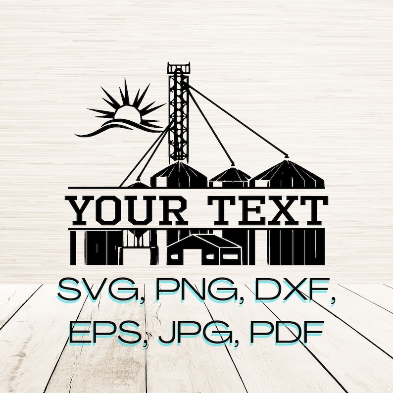 Split Monogram Grain Bin Art Svg Dxf Png Eps Instant Digital - Etsy