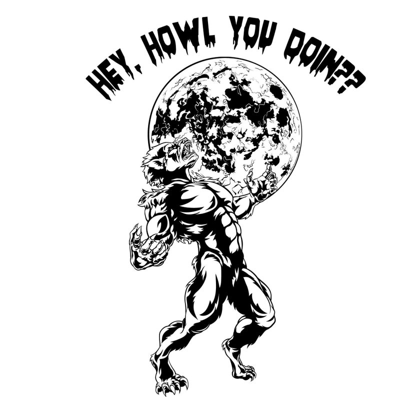 Werewolf Svg Halloween Svg Png Jpg Pdf Instant Download Etsy