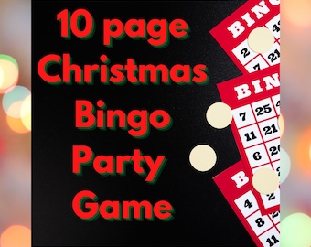 Christmas Bingo Kid's Party Game | Printable Download | PDF Instant Download | Classroom Activity | Children's Christmas Activity | Holiday