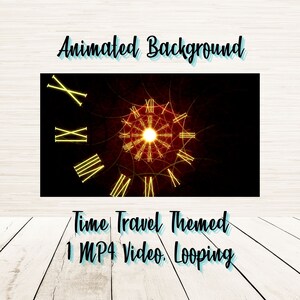 Animerad bakgrund | Tidsspiraltema | Kontinuerlig looping i MP4-media | Digitala överlägg för streamers | Twitch-loopar | YouTube-tillägg