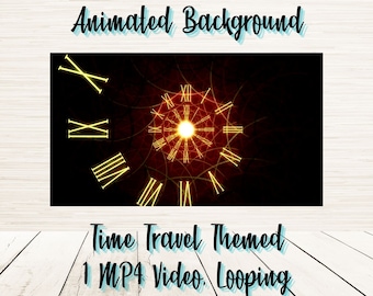 Animated Background | Time Spiral Theme | Continuous Looping MP4 Media | Digital Overlays for Streamers | Twitch Loops | YouTube Additions