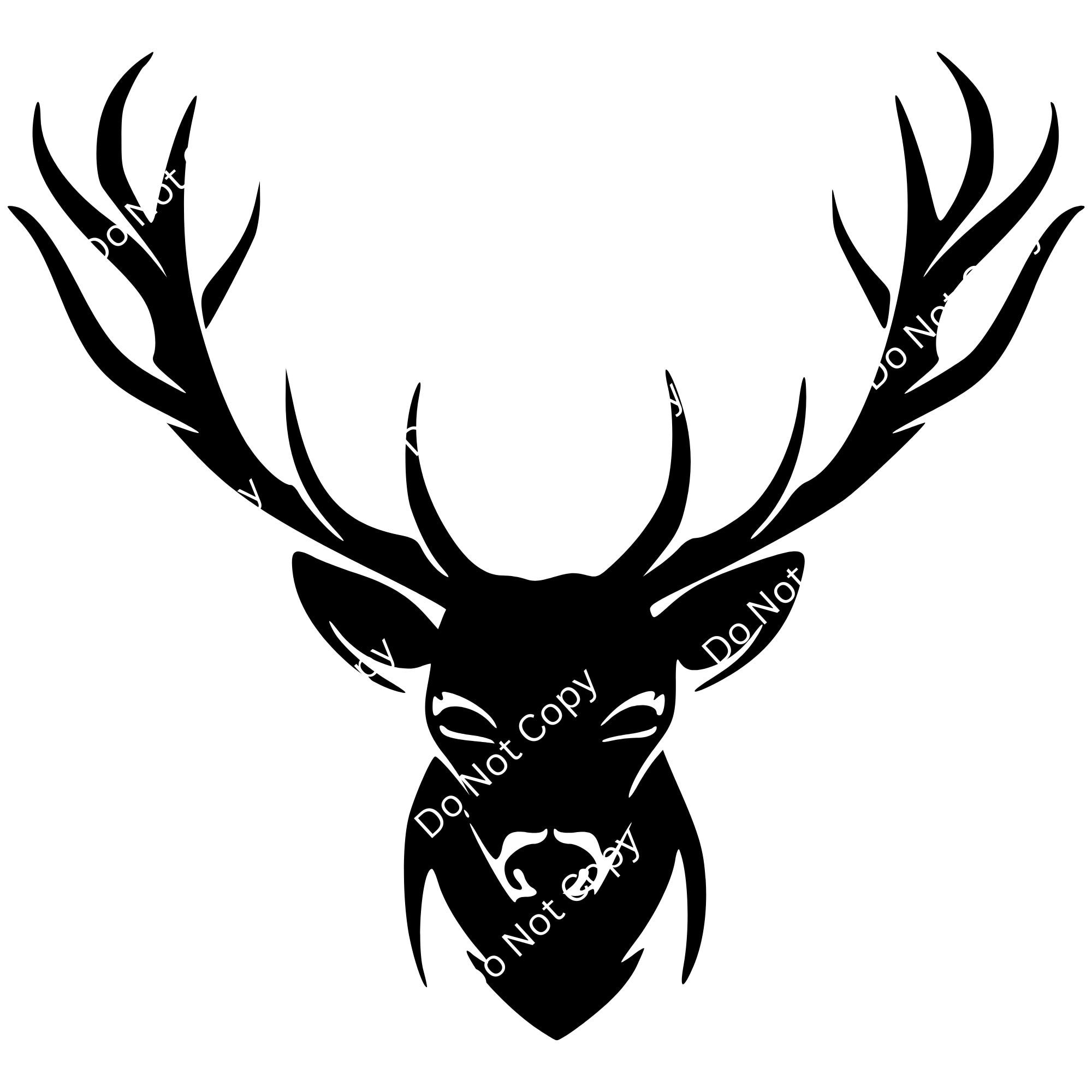 Deer Buck Svg Dxf Eps Png Instant Digital Download | Clipart Decal ...