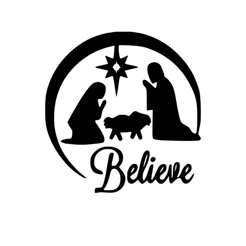 Belén svg esquema descarga digital instantánea / Nativity - Etsy España