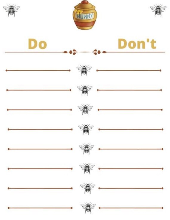 Honey Do List Honey Don't List Pdf Jpeg Png Svg Etsy