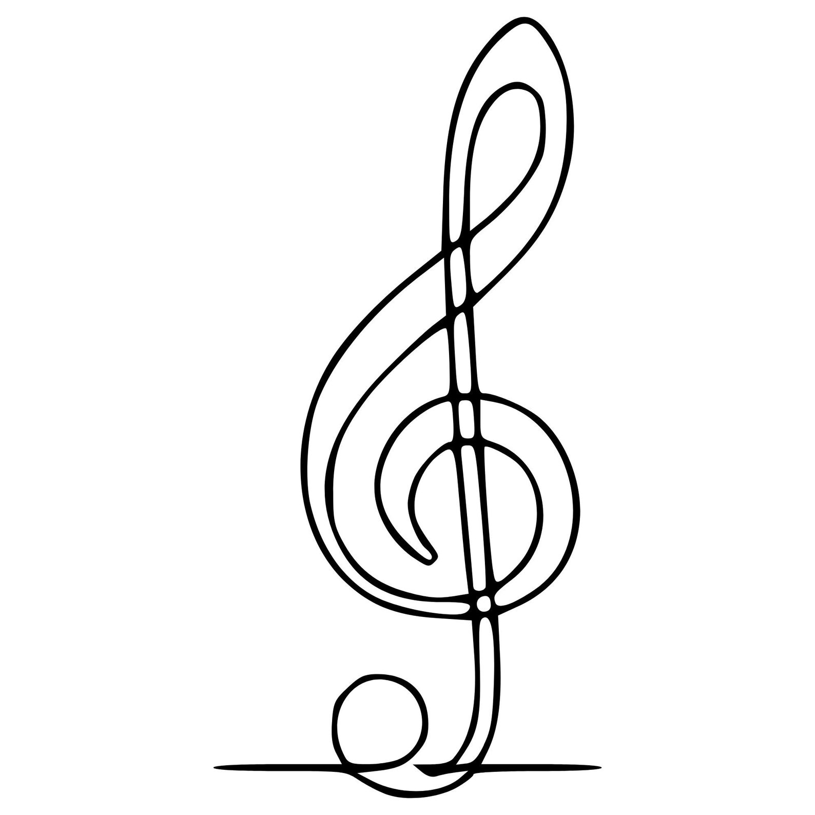 Line Art Music Notes Svg Dxf Eps Jpg Png Pdf Instant Digital Download ...