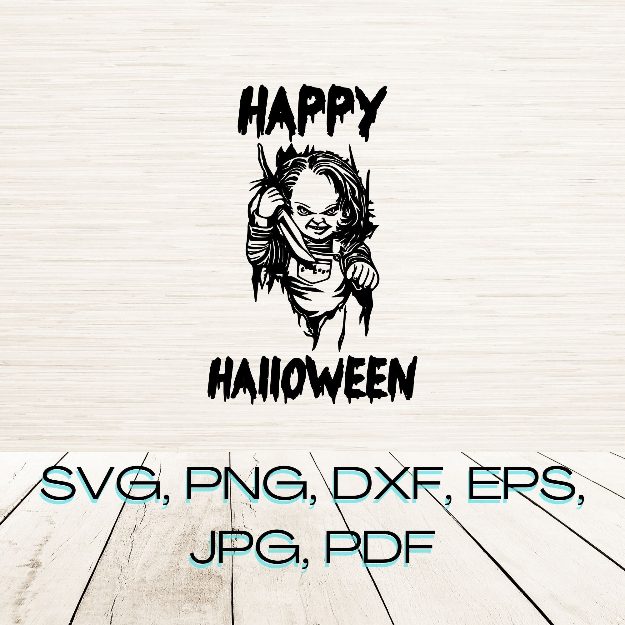 Chucky Svg Download | Halloween Svg | Png | Jpg | Pdf | Vector ...