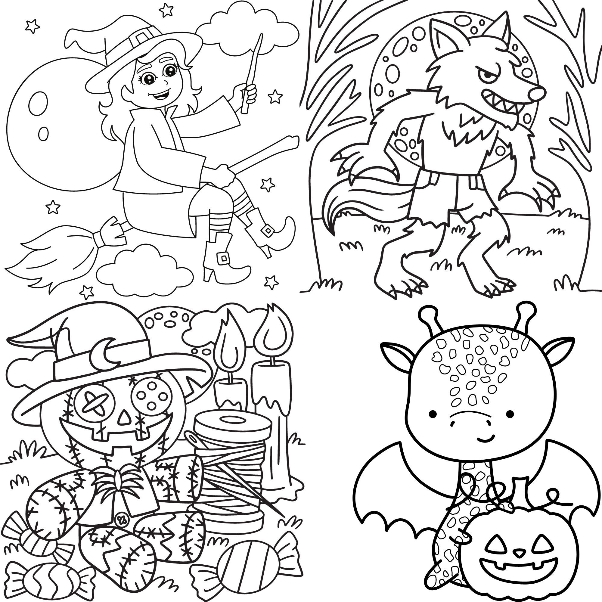 Halloween Coloring Pages | 20 Coloring Pages | Kids' Activity ...