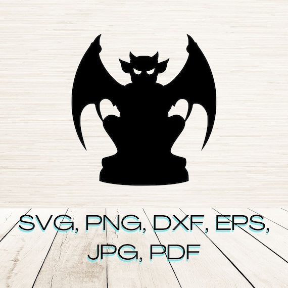 Gargoyle Halloween Art Svg Instant Digital Download | Png Dxf