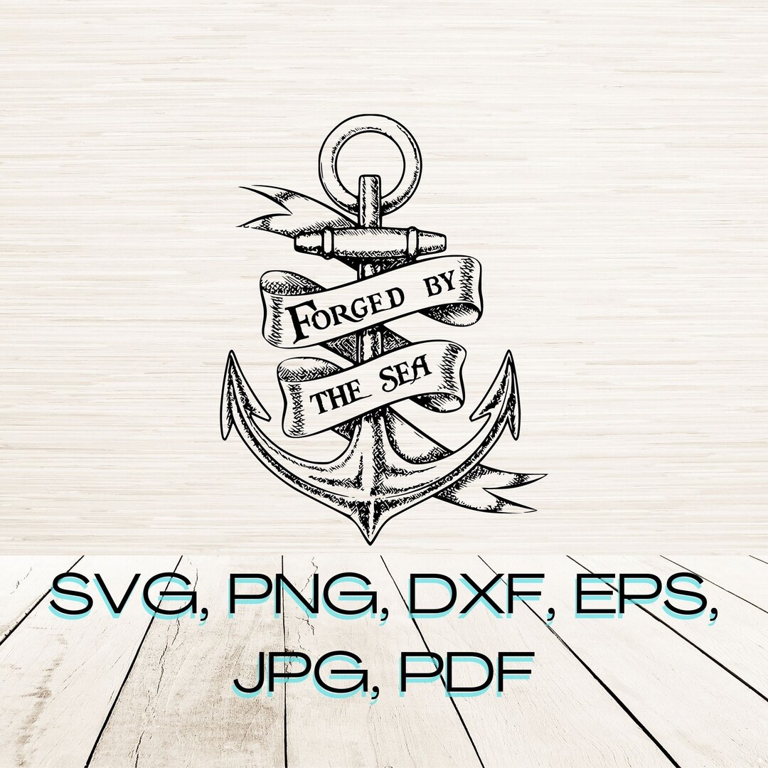 Navy Anchor Svg Dxf Png Eps Jpg Pdf Instant Digital Download | Laser ...