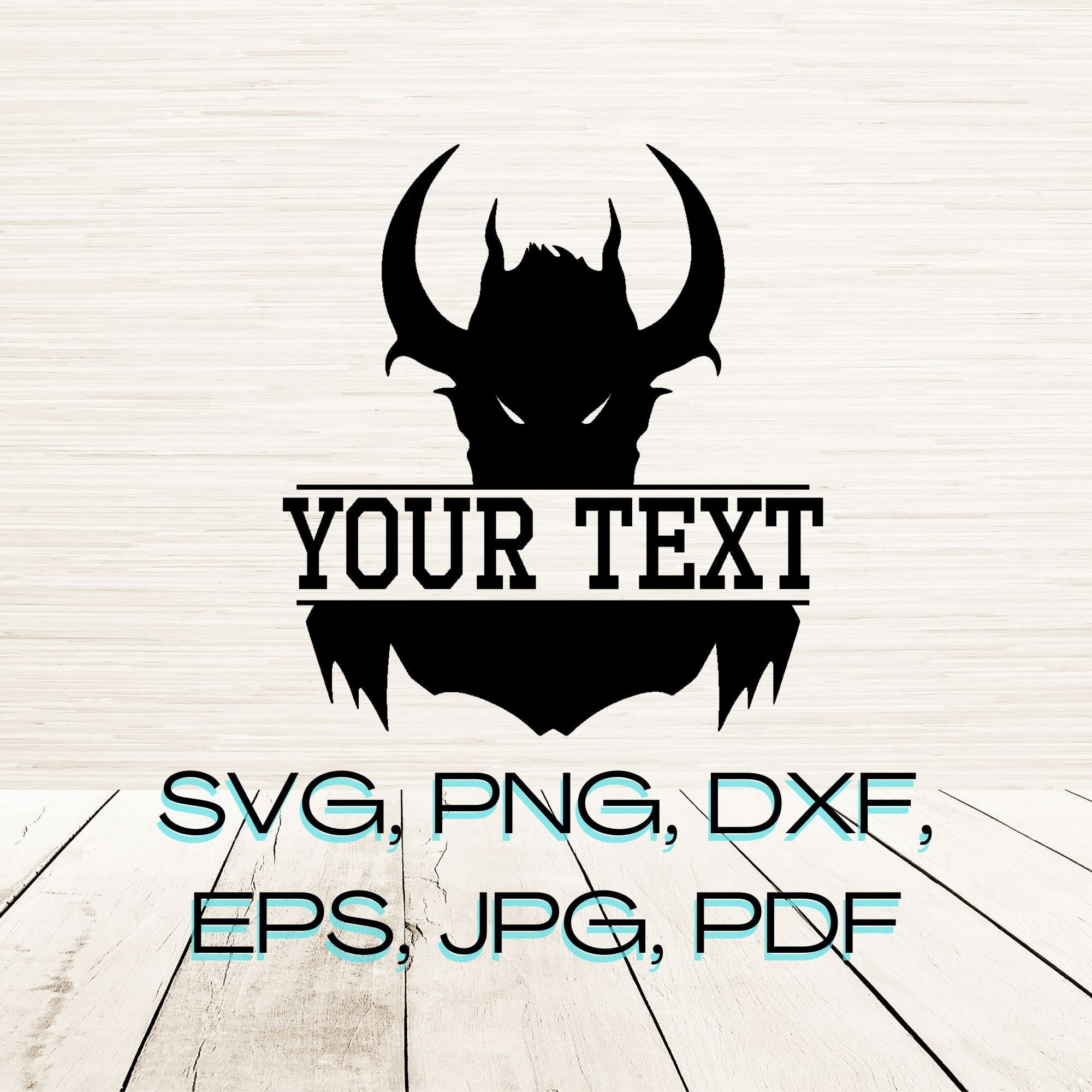 Split Monogram Monster Art Svg Dxf Png Eps Instant Digital Download ...