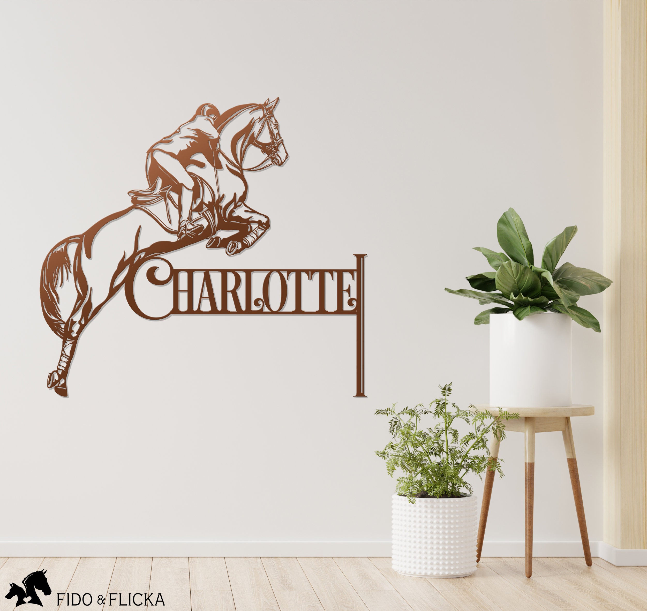 Show Jumping Horse and Rider Metal Wall Art Sign Etsy