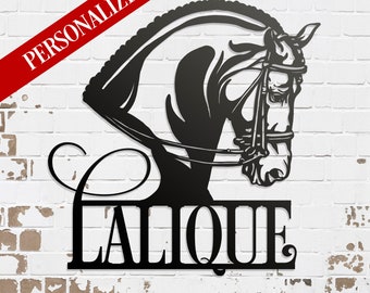 Dressage Horse Metal Sign, Dressage Gift, Personalized Dressage Art, Wall Art